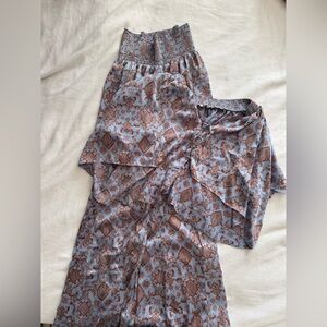 FREE PEOPLE XS RUFFLE PJ SET✨